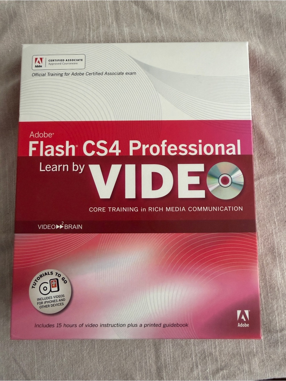 Adobe Flash CS4 Professional Learn by Video - Pink/Red